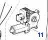 Motor zijruit achterdeur links S - Type 1999 - 2008