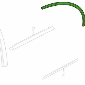 Sierlijst chroom links S - Type 1999 - 2008