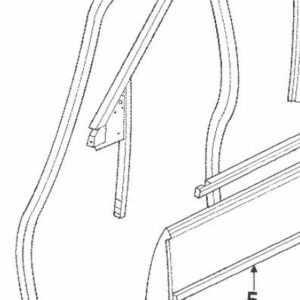 Deurrubber links / rechts voor XJ 1987 - 1994